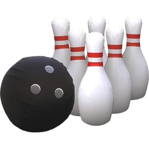 2021 New Inflatable Bowling Set for Kids Outdoor Lawn Yard Game Ball Portable