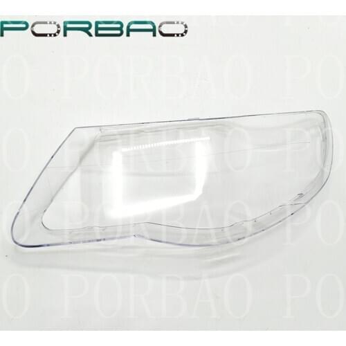 Front Lampshade Headlight Transparent Glass Lens for Touareg 2008 2009 2010 2011 Headlamp Clear Shell Replacement DIY