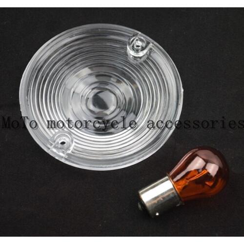 Clear Motorcycle Turn Signal Lens Blinkers Indicator Lenses For Harley Road King Touring FLST FXRT 1986-2007