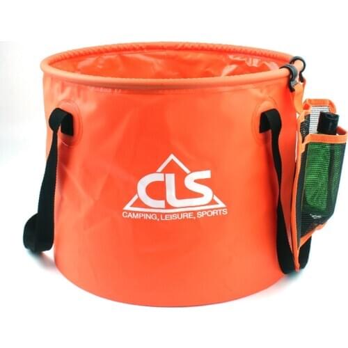 30L outdoor folding bucket camping supplies washing dishes telescopic basin fishing car storage basket picnic large tote