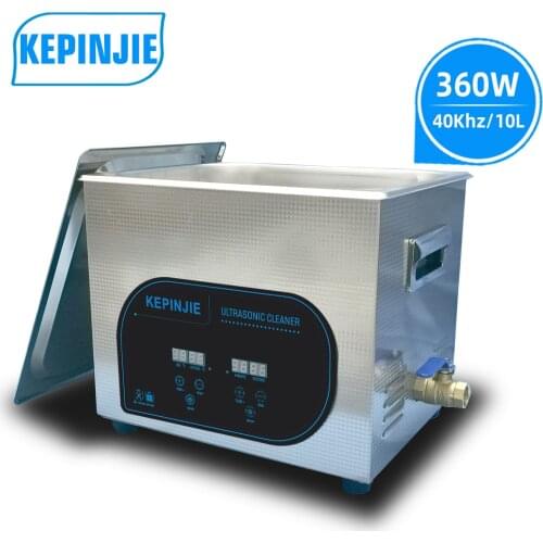 Ultrasonic Cleaner Ultrasound Washing For Test Tube Beaker Gold Silver Watches Jewelry Bicycle Parts Decontamination 10L 360W