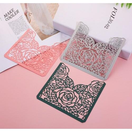 Rose Lace Border Cutting Dies Troqueladora Metal Die Mould Scrapbooking For DIY Paper Card Making Photo Album Decorative Crafts