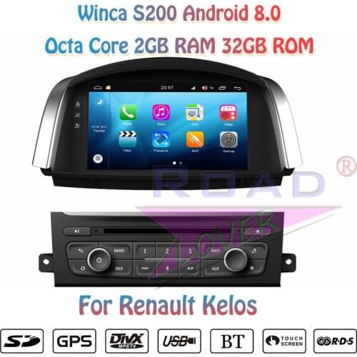 Winca S200 Android 8.0 Car PC Multimedia DVD Player Video For Kelos Stereo GPS Navigation Autoradio Automagnitol Two Din