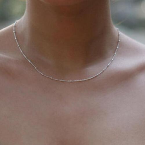 Sexy Beads Dainty Gold Choker Necklaces Simple Satellite Chain Neckalce Party Kolye Statement Jewelry Women Collier Femme