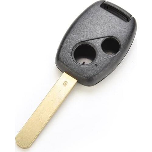 1pc 2 Button Black Remote Key Shell car keys Replacement Fob Cover for Honda Civic Accord Jazz FRV Automotive Interior decor