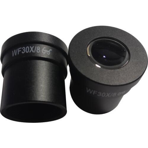 1PC WF30X/8mm Stereo Microscope Wide Angle eyepiece 30X High Eye Point Optical Glass Mounting Size 30mm
