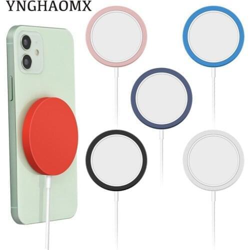 100pcs/lot Case For iPhone 12 Pro Max Magnetic Wireless Charging Silicone Cover For iPhone Magnetic Charger Protective Cover