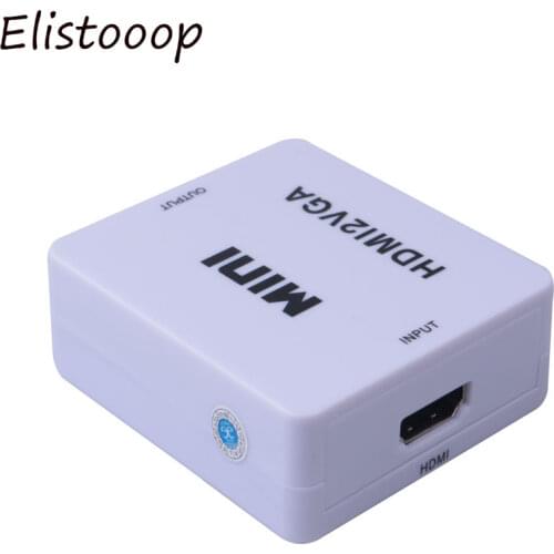 1080P MINI HDMI-compatible to VGA Converter With Audio Video Box Adapter For Xbox360 PC DVD PS3 PS4