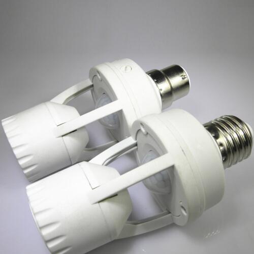 High Sensitivity PIR Motion Sensor E27 B22 E14 LED lamp Base Holder With light Control Switch Infrared Induction Bulb Socket