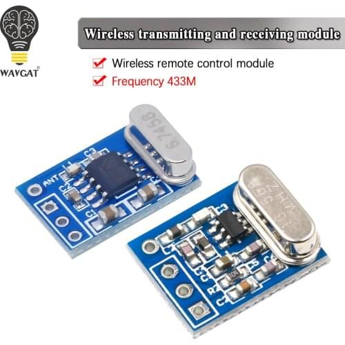 WAVGAT 433MHZ Wireless Transmitter Receiver Board Module SYN115 SYN480R ASK/OOK Chip PCB