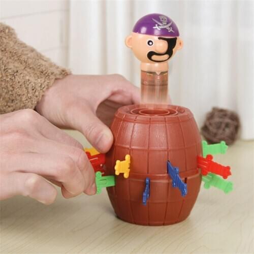 2019Pirate Bucket Whole Person Jokes Sword Barrel Gathering Novelty Toy Gift for Children