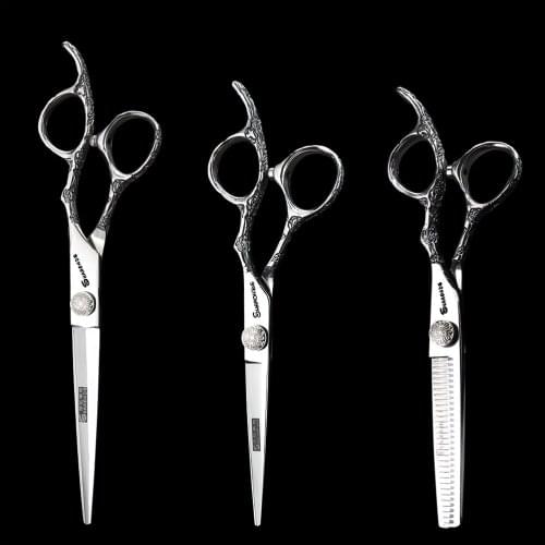 6 inch 7 inch cutting Hair Scissors Professional Hairdressing Scissors Set Cutting Scissors Barber High Quality Personality