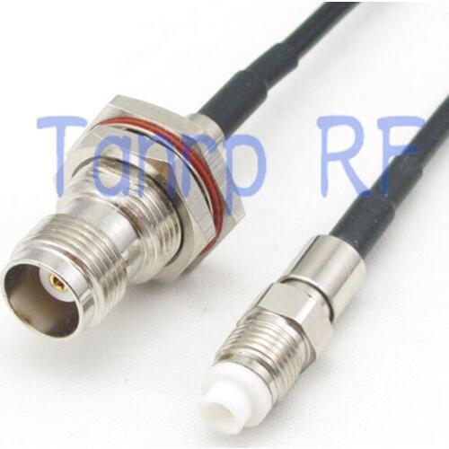 6in TNC female jack to FME female jack RF connector adapter 15CM Pigtail coaxial jumper cable RG174 extension cord