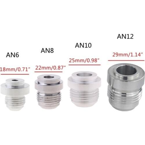 AN6-AN12 Welding Solder Fitting Bung Hose Adapter Fuel Oil Tank Aluminum Screw U2JA