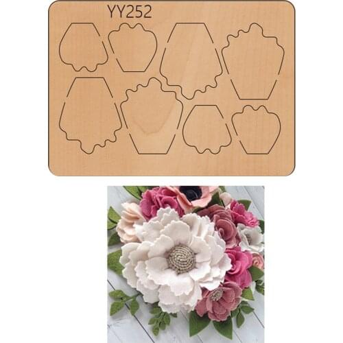 Wooden die-cutting clipboard craft knife die flower wood die YY252 is compatible with most manual die cutting