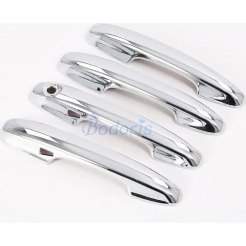 For Ford Focus 2019 2020 Mk4 Car Chrome handle Protective Cover Door Grab Handle Outer Moulding TrimCar Accessories