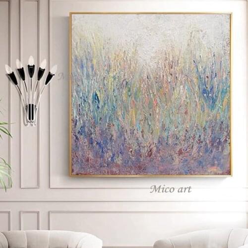 100% modern impression painting high quality handmade abstract oil painting on canvas for frameless living room