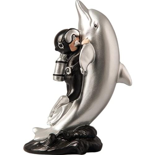 NORDIC CREATIVE DECORATION HOME ORNAMENT RESIN DIVER SMALL FURNISHINGS LIVING ROOM TV CABINET CHILDRENS ROOM DECORATION CUTE