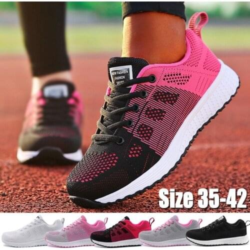 Tenis Feminino 2021 Sneakers Women Shoes Breathable Women Casual Shoes Fashion Lightweight Walking Mesh Flat Shoes Flying Woven