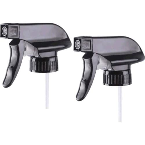 Trigger Sprayer Black Spray Top Heavy Duty Replacement Nozzle With Mist Sprayer Fits Standard 28-410 Neck Boston Round Bottles