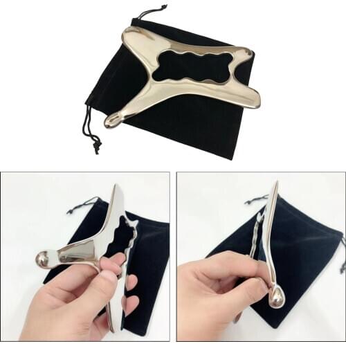 Stainless Steel Gua Sha Scraping Massage Tool Muscle Tightness for Back Legs Firming Skin Remove Wrinkles Scraping Plate Board