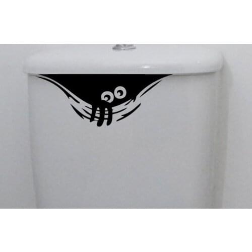 Cartoon 3D waterproof car wall stickers funny toilet stickers WC for living room bathroom bedroom vinyl pvc wall decoration