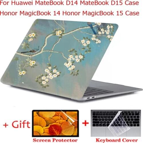 New Laptop Case 2020 for huawei Matebook D14 Mate D15 For Huawei Honor MagicBook 14 / 15 Shell + protective screen keyboard film