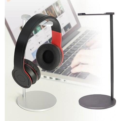 Portable Aluminum Alloy Headset Display Stand Desktop Headphone Holder Bracket