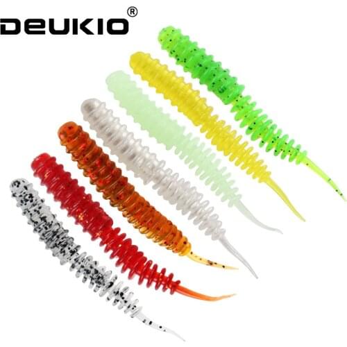10pcs Easy Shiner Silicone Worms Soft Baits 6cm 1.3g Jigging Wobblers Fishing Lures Artificial Swimbaits Bass Carp Rubber Baits
