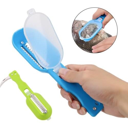 Fish Scales Scraper Skin Remover Scaler and Knife Fish Cleaning Tools Clam Opener Kitchen Gadgets