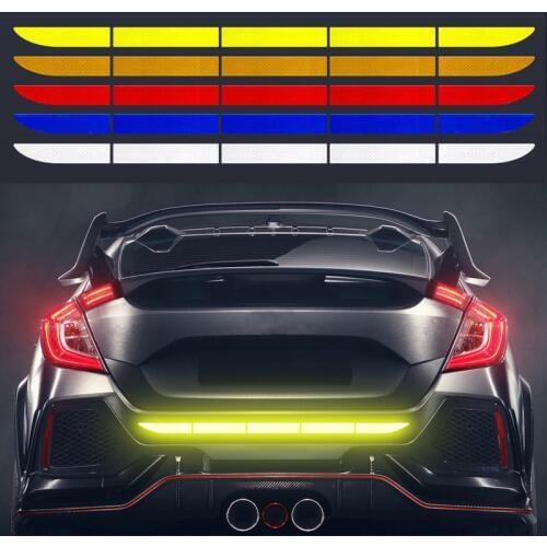 Car Body Trunk Reflective Strip Stickers For Mitsubishi motors asx lancer 10 9 x outlander xl pajero sport 4 l200 carisma