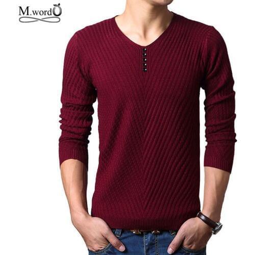 Big Size 4XL 2019 spring men Dress Knitted Sweater Men Sweaters Brand male Clothing Casual Shirt Pullover Shirt V-Neck