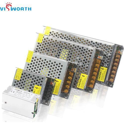 [VisWorth]DC12V Lighting Transformers LED Driver Power Adapter 2A 10A 15A for LED Strip Light Power Supply 15W 24W 40W 120W 180W