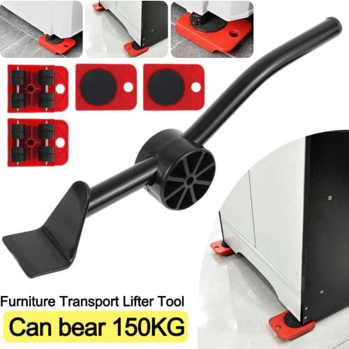 Heavy Object Mover Furniture Tool Transport Lifter Heavy Stuffs Moving Wheel Roller Bar Hand Tools Professional Mover Tool