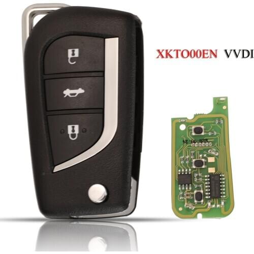 Kutery XKTO00EN VVDI Remote Smart Car Key English Version For Toyota Xhorse Series Universal Remote Control 3Buttons