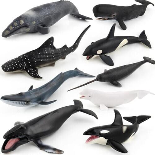 Wiben Sea Life Killer Whale Simulation Animal Model Action & Toy Figures Learning & Educational Marine Christmas Gift for Kids