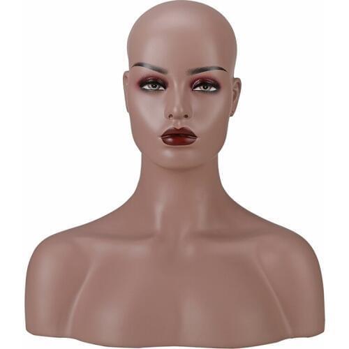 Female Firberglass Mannequin Head With Shoulders
