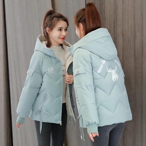 Thicke Winter Coat Women 2020 Fashion Winter Jacket Women Cotton padded Parka Outwear Hooded Solid Female Short Jacket Coats