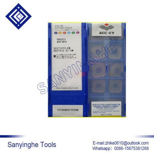 Free shipping high quality 10pcs/lots YBG205 SEET12T3-EM cnc carbide turning inserts