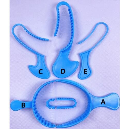 100x Dental Impression Trays Triple Bite Registration Denture Tray Net Gauge Posterior Full Half 5Types Disposable Blue Color