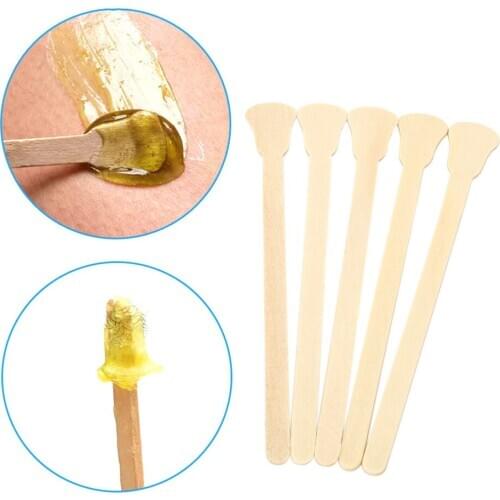 100x Waxing Sticks Wax Spatula Tongue Wood Applicators Disposable Applicator