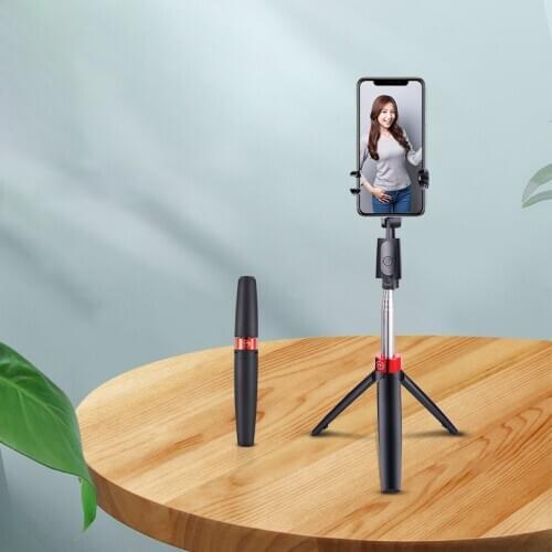 3 In 1 Selfie Stick With Hidden Tripod Wireless Bluetooth Remote Control Mobile Phone Holder Selfie Stick For Xiaomi Huawei