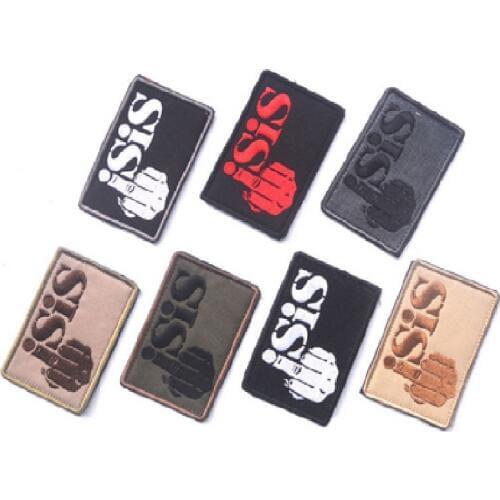 3D Embroidery Armband Middle Finger Patches ISIS Patch Armband USA INFIDEL ISAF ARMY FOREST BADGE PATCH