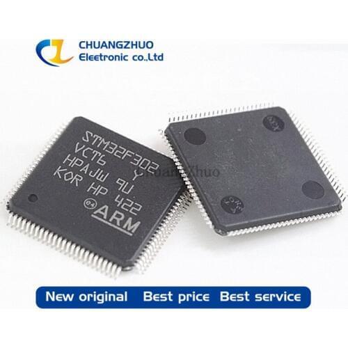 5pcs freeshipping STM32F302VCT6 MCU 32BIT 256KB FLASH 100LQFP