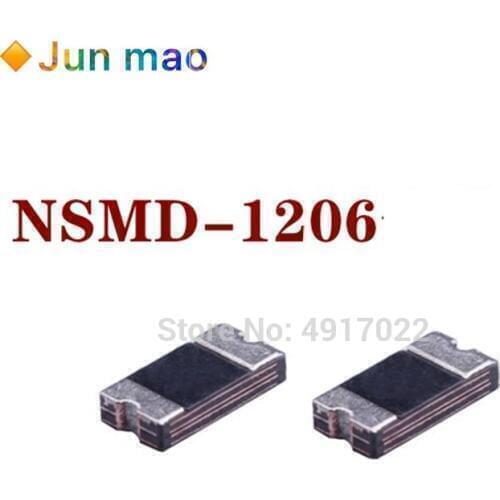 50Pcs 1206 NSMD 500mA 0.5A 6V 8V 12V 16V 24V 48V 30V Recoverable Fuse SMD Resettable Fuse PPTC PolySwitch Self-Recovery Fuse Hot