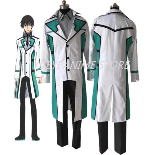 Anime The Irregular at Magic High School Mahouka Koukou no Rettousei Shiba Tatsuya Cosplay Costume Casual Uniform Set Custom