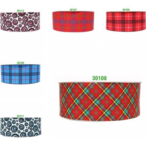 Free shipping 50 yard flower printed grosgrain ribbon 30328