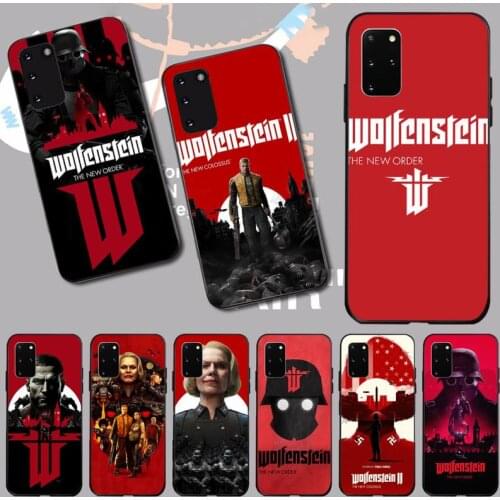 NBDRUICAI Game Wolfenstein 2 The New Colossus Phone Case Cover for Samsung S20 plus Ultra S6 S7 edge S8 S9 plus S10 5G