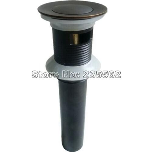 Black Oil Rubbed Brass Pop UP Bathroom Basin Sink Drain With Overflow Lsd018
