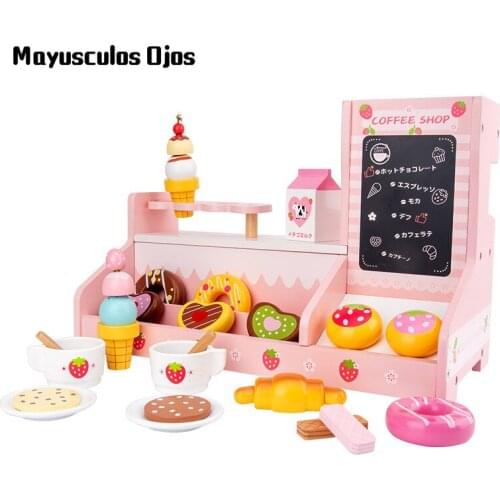 Childrens Kitchen Play House Candy Ice Cream Coffee Shop Donut Toy Supermarket Gifts For Boys And Girls
